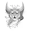 blackout tattoo design idea