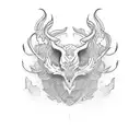 blackout tattoo design idea