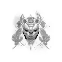 blackout tattoo design idea