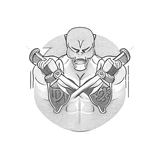 A gym-inspired love letter with weights as the ink tattoo design idea