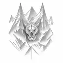 mountain, coordinates, love tattoo design idea