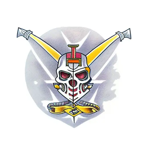 crusader tattoo design idea