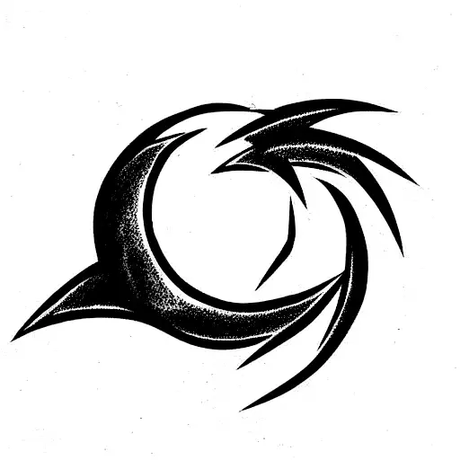 dragon ball z, silueta tattoo design idea