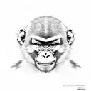 monkey tattoo design idea