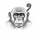 monkey tattoo design idea
