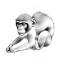 monkey tattoo design idea