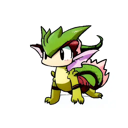 small dragon tattoo design idea