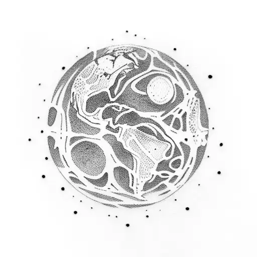 pale blue dot tattoo design idea