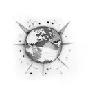 pale blue dot tattoo design idea