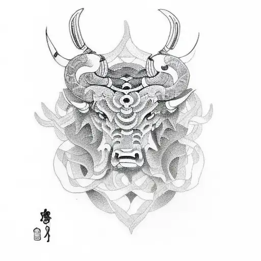 taurus tattoo design idea