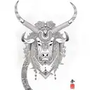 taurus tattoo design idea