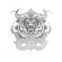 taurus tattoo design idea
