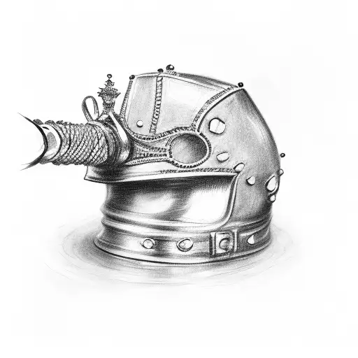 a pawn looking into a reflection and seeing a king tattoo design idea