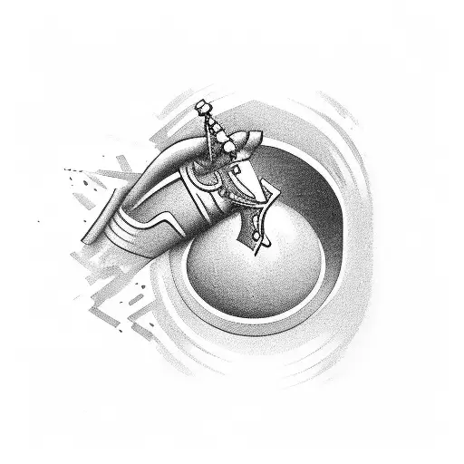 a chess pawn seeing his reflection as a king "trust the prosses"  tattoo design idea