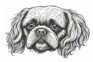 shih tzu tattoo design idea