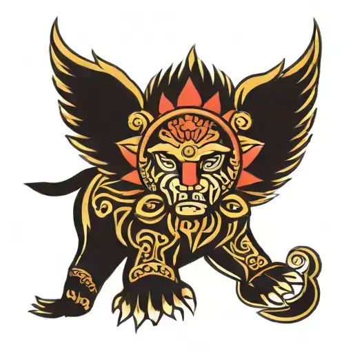 nepal national logo tattoo design idea