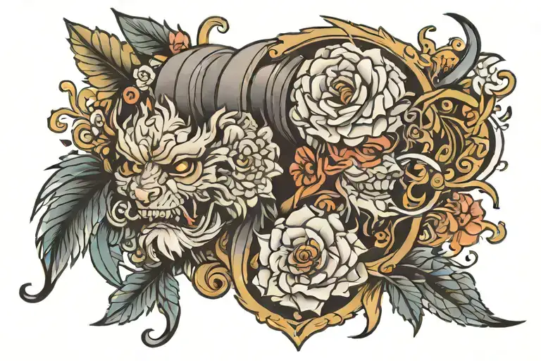 a j tattoo design idea