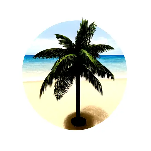 Palm Tree tattoo design idea