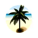 Palm Tree tattoo design idea