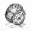 coconut  tattoo design idea