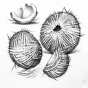 coconut  tattoo design idea