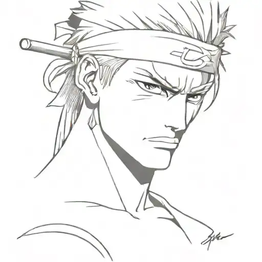 Roronoa Zoro tattoo design idea