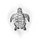 turtle long snapping tattoo design idea