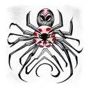 spider death vampire  tattoo design idea