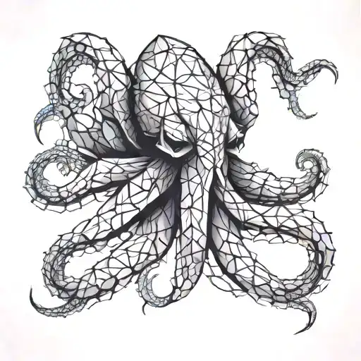 origami octopus tattoo design idea