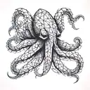 origami octopus tattoo design idea