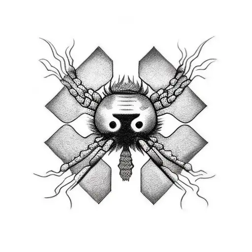 Chrollo spider tattoo tattoo design idea