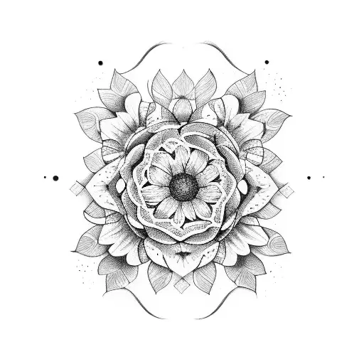 S,K,B,R,C,E cursive floral tattoo design idea