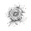 S,K,B,R,C,E cursive floral tattoo design idea
