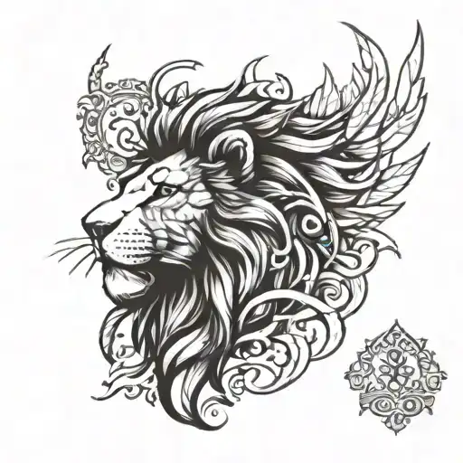 aslan tattoo design idea
