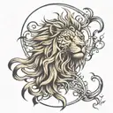 aslan tattoo design idea