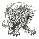 aslan tattoo design idea