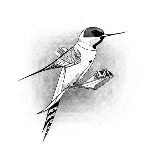 Swallow Bird tattoo design idea