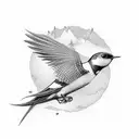 Swallow Bird tattoo design idea