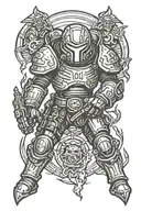 doom slayer tattoo design idea