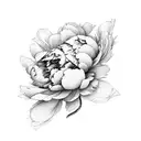 Peony tattoo design idea