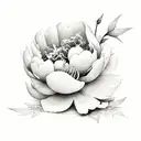 Peony tattoo design idea