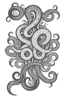Kraken tattoo design idea