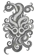 Kraken tattoo design idea