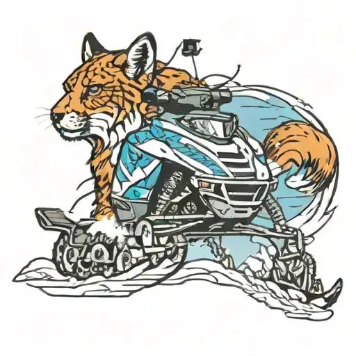 DNR Snowmobile certification tattoo design idea