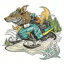 DNR Snowmobile certification tattoo design idea