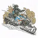DNR Snowmobile certification tattoo design idea