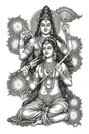 shiva Parvati tattoo tattoo design idea