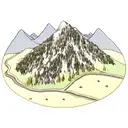 Mountain Scene tattoo design idea