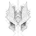 Wing tattoo design idea