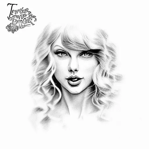 taylor swift songs "evermore" and "im only me when im with you" together in an image  tattoo design idea
